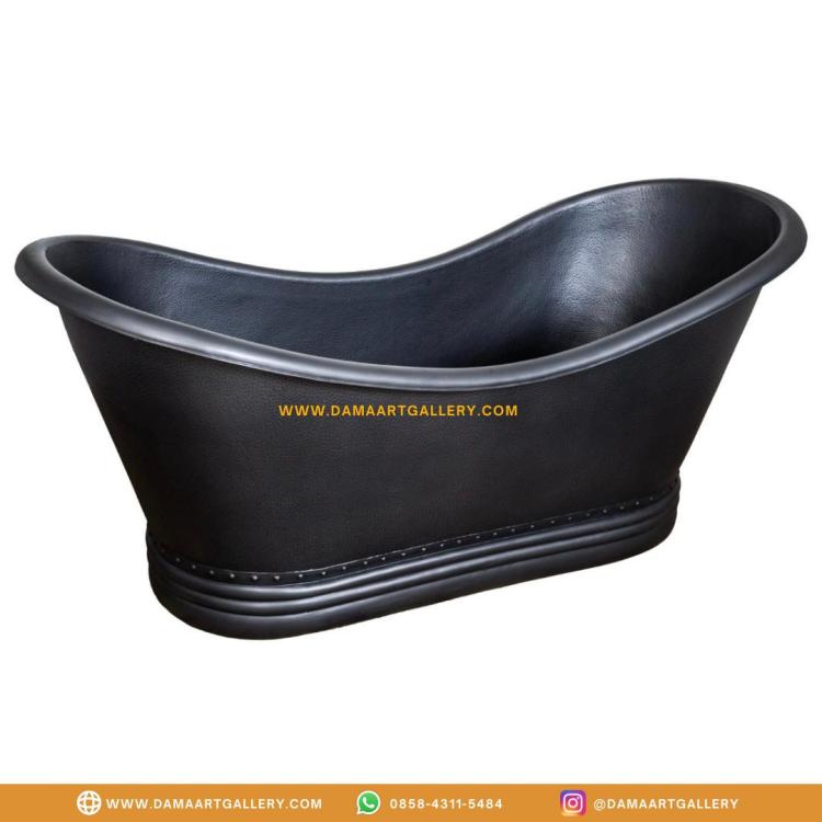 Copper Bathtub fin. Black Oxidation | Dama Art Gallery | Kerajinan Tembaga, Kuningan & Alumunium Terbaik. Bathup Tembaga adalah salah satu produk unggulan dari kami, dengan bentuk yang unik dan bermacam-macam salah satunya bentuk yang seperti ini dengan full motif hammered yang