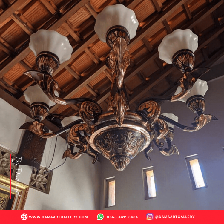 Pengrajin Lampu Robyong Tembaga | Dama Art Gallery | Kerajinan Tembaga, Kuningan & Alumunium Terbaik. Lampu robyong tembaga di buat dengan kualitas bahan terbaik  penuh ketelitian harga bersahabat. Terima pesanan kerajinan custom online seluruh Indonesia. Lampu Robyong Tembaga